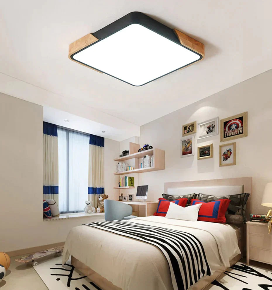 Sandsberg | Ultradünne LED 5cm Deckenleuchte Moderne Deckenlampe Unterputz Flächenpaneel Fernbedienung Licht für Restaurant Foyer Schlafzimmer