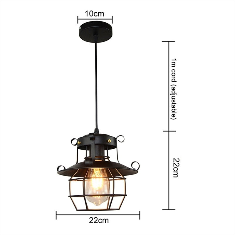 Sandsberg Antike industrielle Loft-Deckenlampe