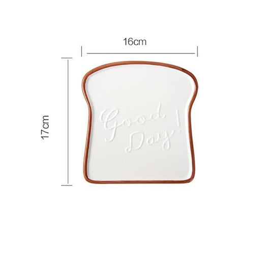 Keramische Toast Frühstücksplatte