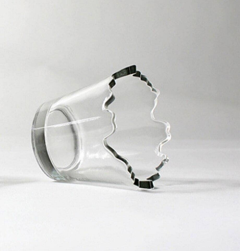 2pcs Unregelmäßige Stylish Glas