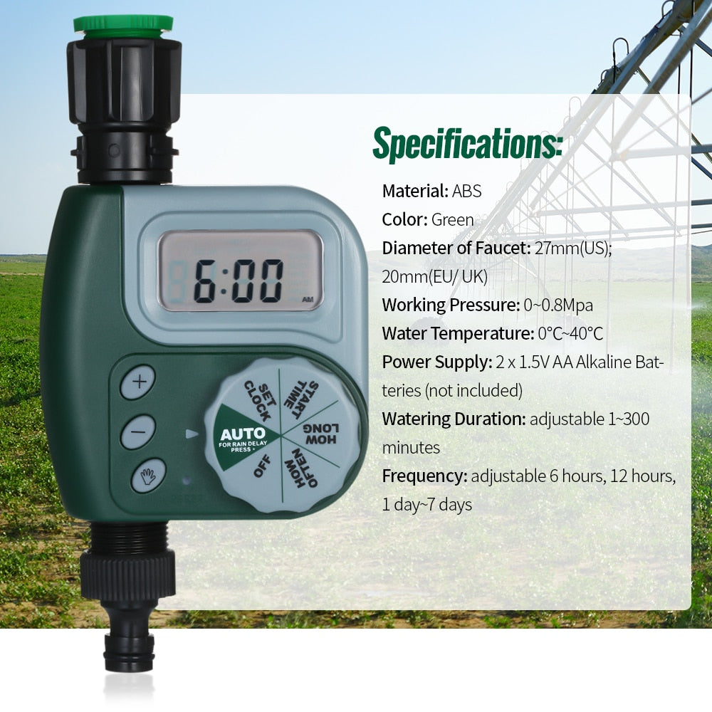 Automatischer programmierbarer Gartenbewässerungs-Timer