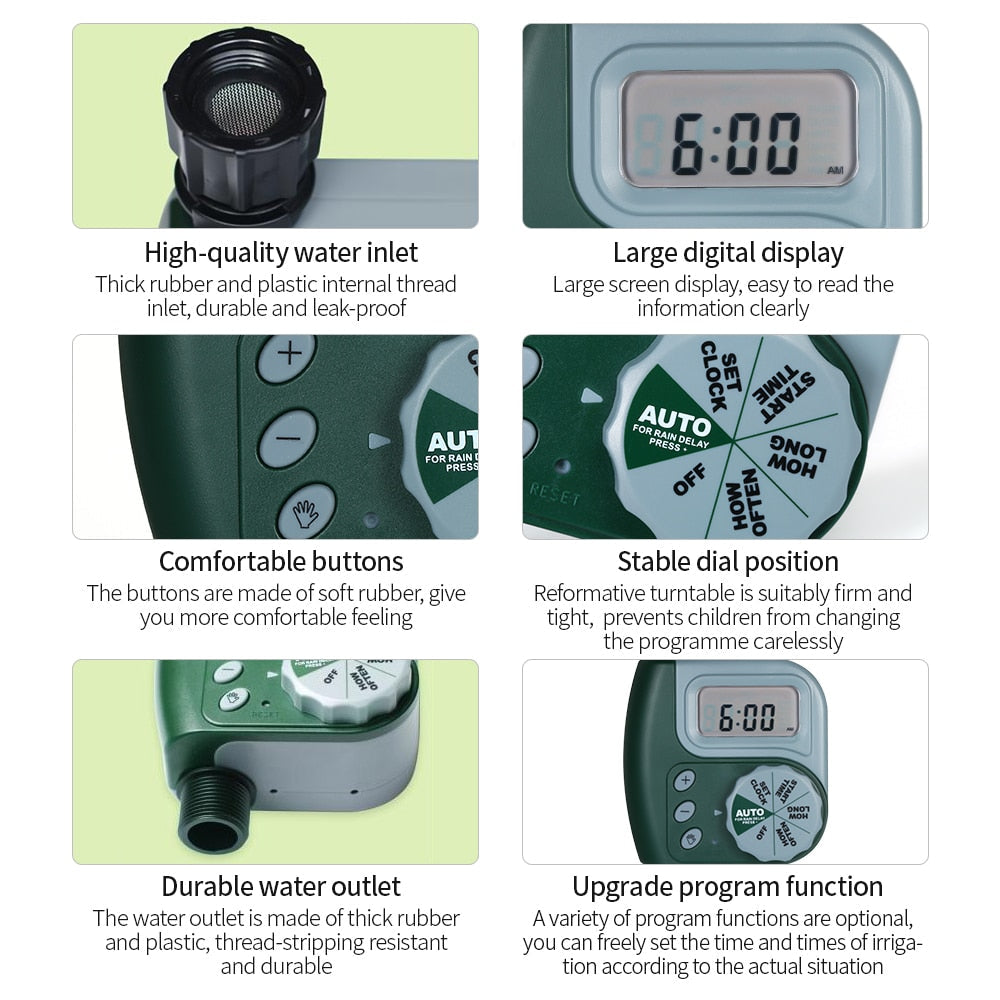 Automatischer programmierbarer Gartenbewässerungs-Timer
