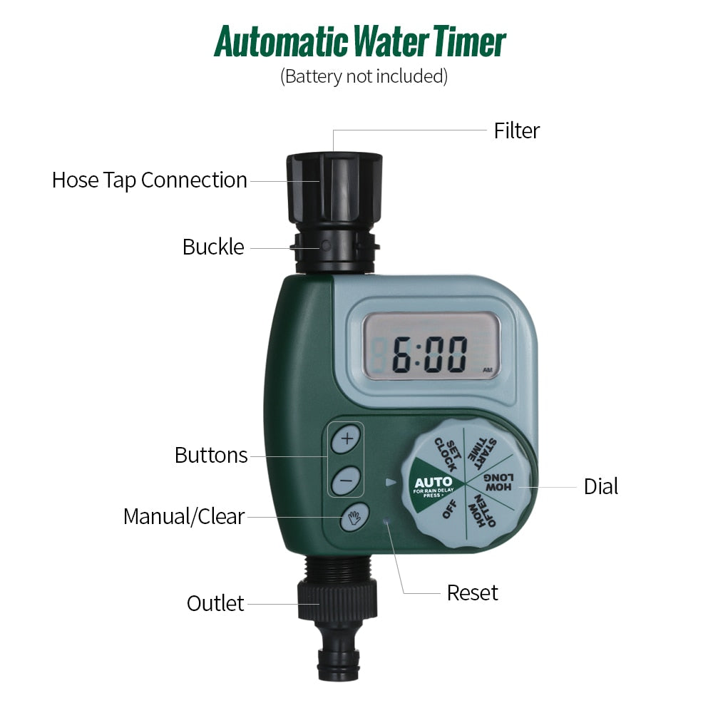 Automatischer programmierbarer Gartenbewässerungs-Timer