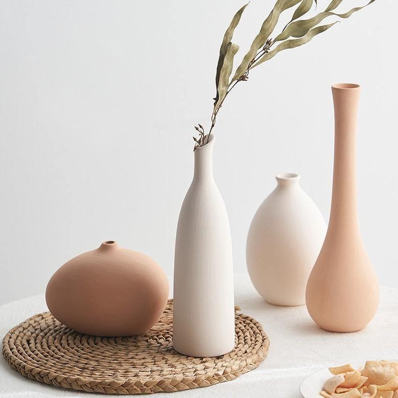 Sandsberg Neutrale Keramikvasen | Verschiedene Designs & Farben | Elegante Wohnkultur