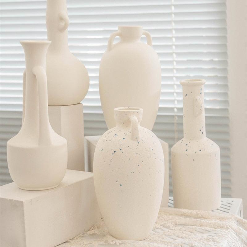Sandsberg Designer Vase | Elegantes Finish | Matte & Gesprenkelte Varianten | Stilvolle Dekoration