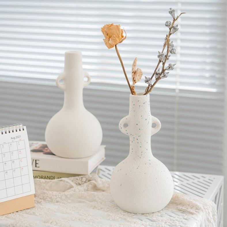 Sandsberg Designer Vase | Elegantes Finish | Matte & Gesprenkelte Varianten | Stilvolle Dekoration
