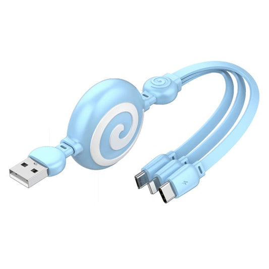 3in1 Verlängerbares Universelles Telefon-Ladekabel