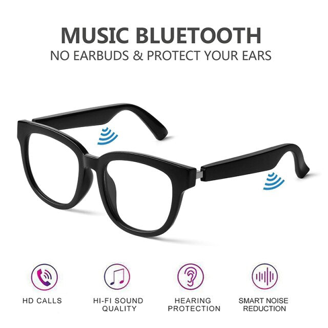 Schlauer Bluetooth-Brille 5.0 Wasserdichte Bone-Conduction-Kopfhörer Musik IP67 Drahtlose Sonnenbrille Blaulichtschutz Trend Audio