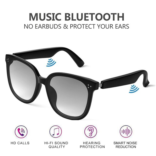 Schlauer Bluetooth-Brille 5.0 Wasserdichte Bone-Conduction-Kopfhörer Musik IP67 Drahtlose Sonnenbrille Blaulichtschutz Trend Audio