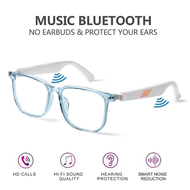 Schlauer Bluetooth-Brille 5.0 Wasserdichte Bone-Conduction-Kopfhörer Musik IP67 Drahtlose Sonnenbrille Blaulichtschutz Trend Audio