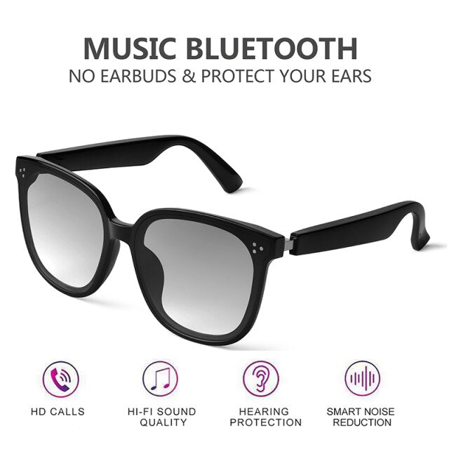 Schlauer Bluetooth-Brille 5.0 Wasserdichte Bone-Conduction-Kopfhörer Musik IP67 Drahtlose Sonnenbrille Blaulichtschutz Trend Audio