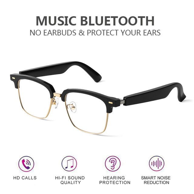 Schlauer Bluetooth-Brille 5.0 Wasserdichte Bone-Conduction-Kopfhörer Musik IP67 Drahtlose Sonnenbrille Blaulichtschutz Trend Audio