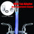 Farbenfroher Temperatursensor-Wasserhahn