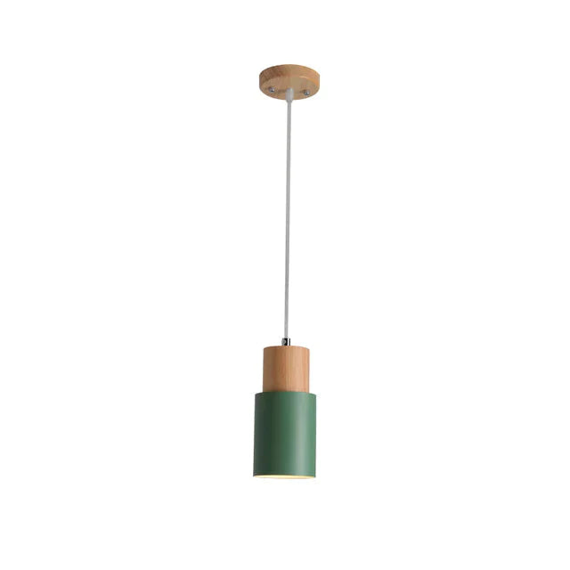 Nordic Pendelleuchte mit Holzdetail