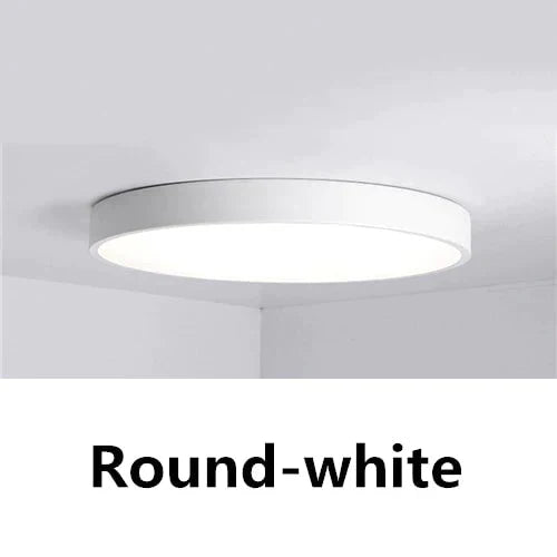 Sandsberg | Ultradünne LED 5cm Deckenleuchte Moderne Deckenlampe Unterputz Flächenpaneel Fernbedienung Licht für Restaurant Foyer Schlafzimmer