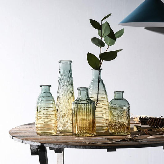 Sandsberg Gradient Glasflaschen-Vasen | Modernes Design | Stilvolle Wohnaccessoires