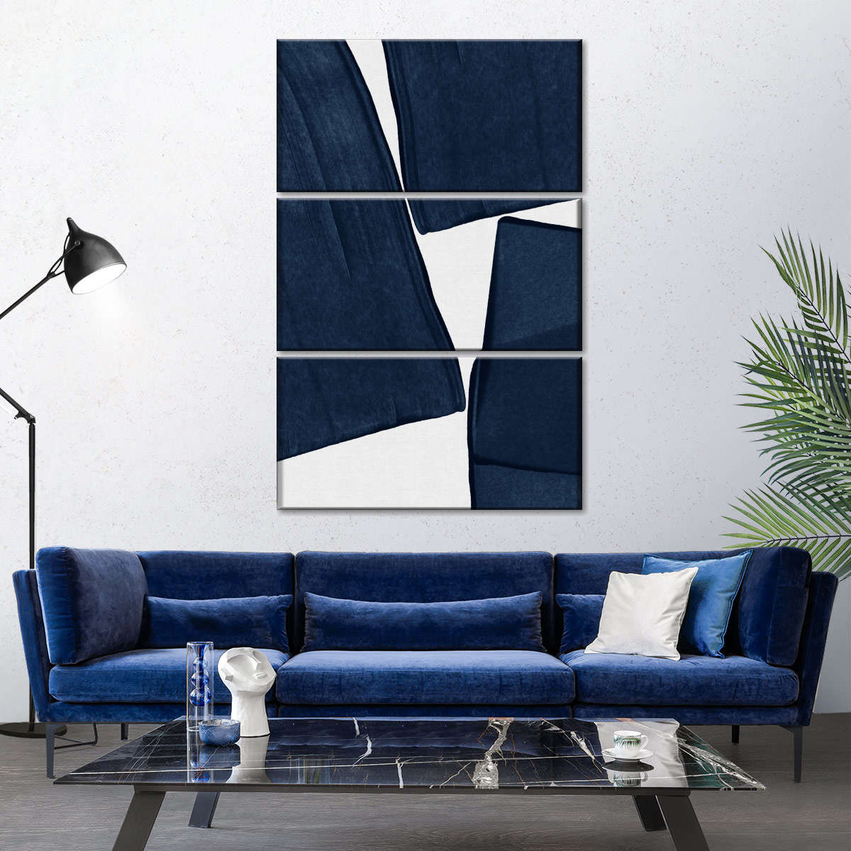 Sandsberg | Minimalistische Blaue III Wandkunst