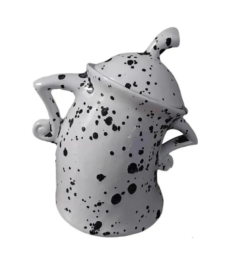 Sandsberg | Schrulliges Akimbo-Stil Attitude-Gefäß – Hipster-inspirierter Harzbehälter für Süßigkeiten, Küchenlagerung oder verspielte Weihnachtsdekoration