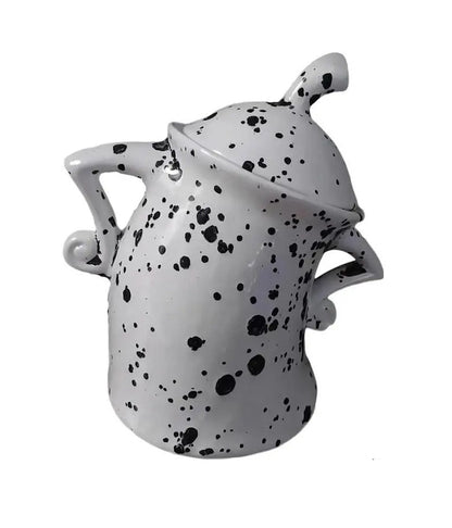 Sandsberg | Schrulliges Akimbo-Stil Attitude-Gefäß – Hipster-inspirierter Harzbehälter für Süßigkeiten, Küchenlagerung oder verspielte Weihnachtsdekoration