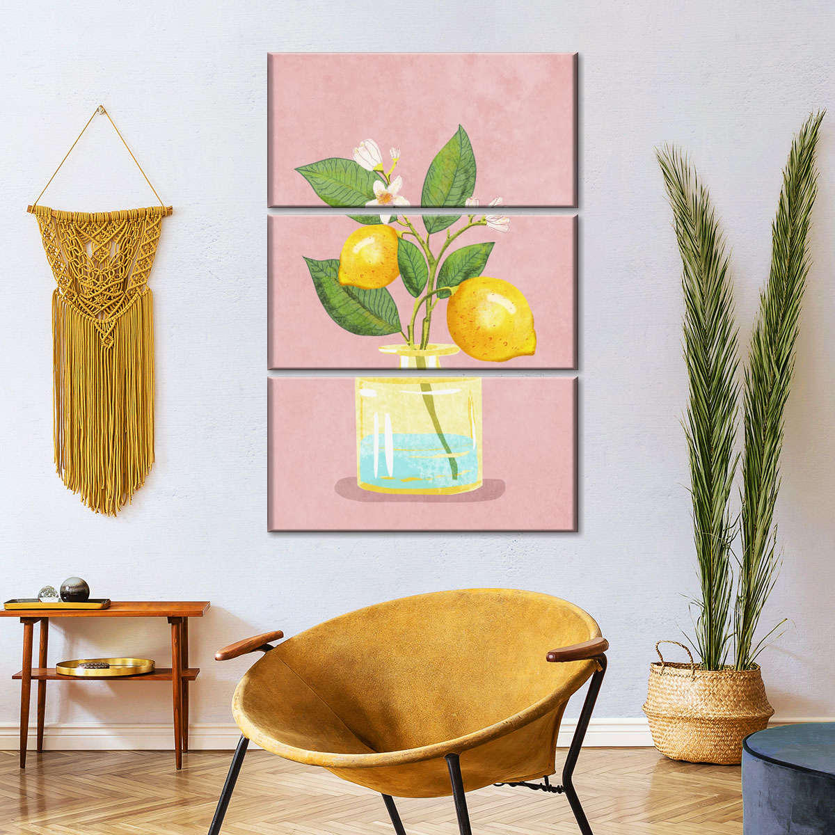 Sandsberg | Zitronenstrauß in Vase Wandkunst