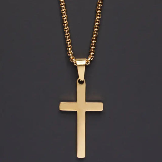 Klassische Kreuz Herren Halskette