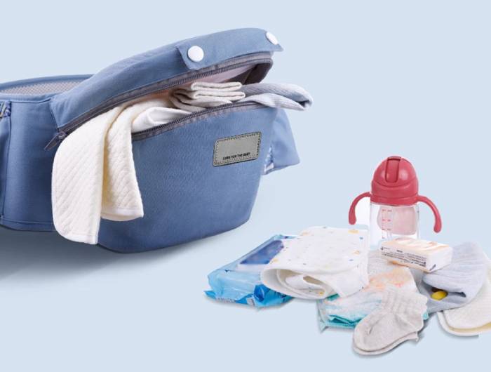 Sandsberg | 3-in-1 Ergonomischer Babytrage mit Aufbewahrungstasche – Weiche Baumwolle vom Neugeborenen bis zum Kleinkind Trage