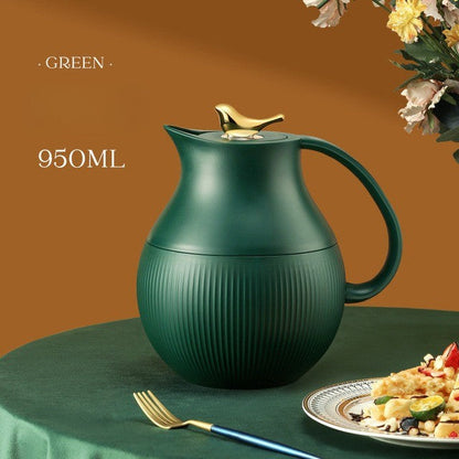 Sandsberg | ThermoMax | Große Minimalistische Isolierte Edelstahlflasche – Doppelwandige Thermoskanne