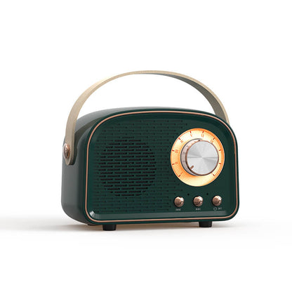 GarduruRetro Rundradio Bluetooth Lautsprecher | Kabellos | Tragbar | Stilvoller Klang für Zuhause und unterwegs