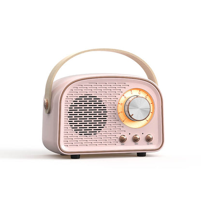 GarduruRetro Rundradio Bluetooth Lautsprecher | Kabellos | Tragbar | Stilvoller Klang für Zuhause und unterwegs