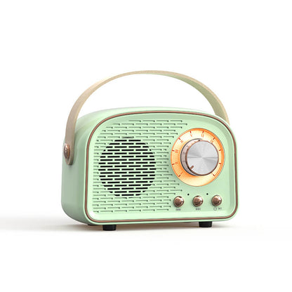 GarduruRetro Rundradio Bluetooth Lautsprecher | Kabellos | Tragbar | Stilvoller Klang für Zuhause und unterwegs
