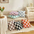 Retro-Stil Karierter Plaid Kissenbezug