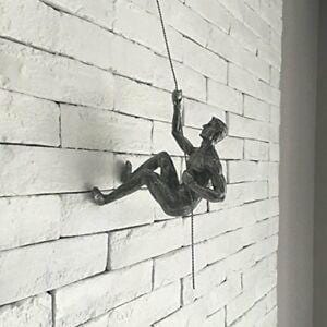 Felskletter Männer Skulptur Wanddekoration (Set von 3)