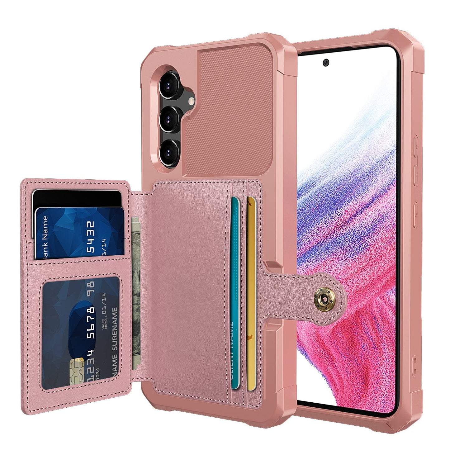 Magnetische Leder Geldbörse Hülle für Samsung Galaxy A