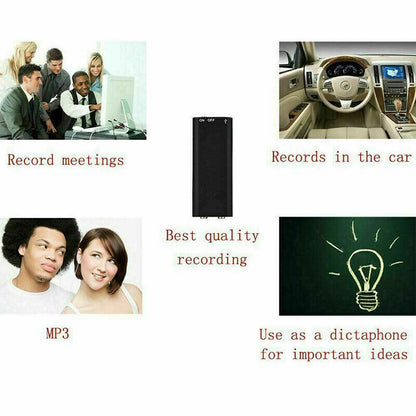 Mini-Sprachrekorder – Mini-Audiorecorder – Mini-Aufnahmegerät – Kleinster versteckter Audiorecorder