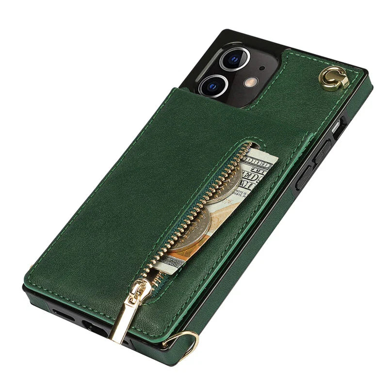 Sandsberg | 3in1 Handyhülle mit Karten und Münzfach Umhänge Tasche