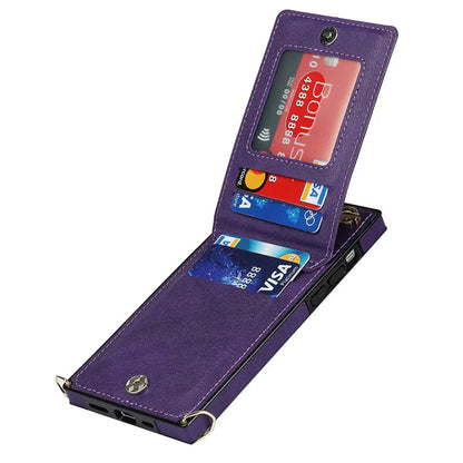 Sandsberg | 3in1 Handyhülle mit Karten und Münzfach Umhänge Tasche