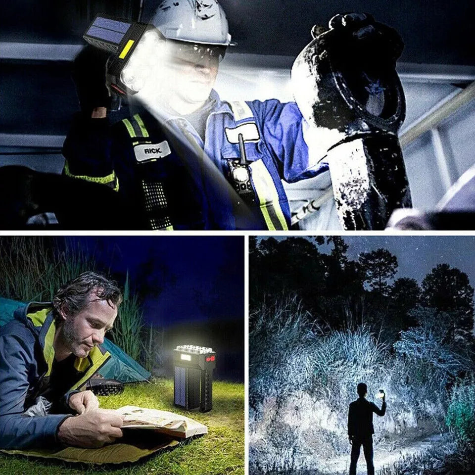 Sandsberg | Solar LED Taschenlampe – Wasserdichter, leistungsstarker Handstrahler mit Lithium-Batterie