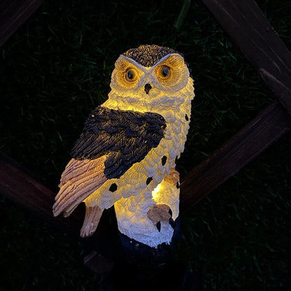 Sandsberg | Solar Gartenleuchte Eule – LED Außenleuchte für Garten, Terrasse und Balkon, wetterfest
