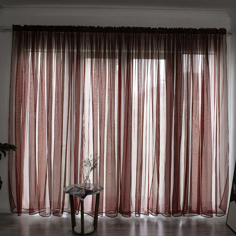 Einfache Voile Fenster Gardine