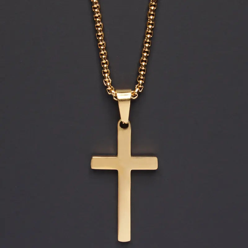 Klassische Kreuz Herren Halskette