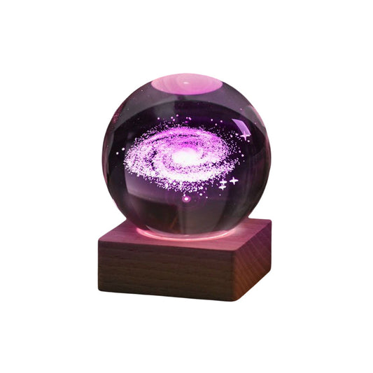 Kristallkugel | Magische 3D-Nachtlampe als Heimdekoration