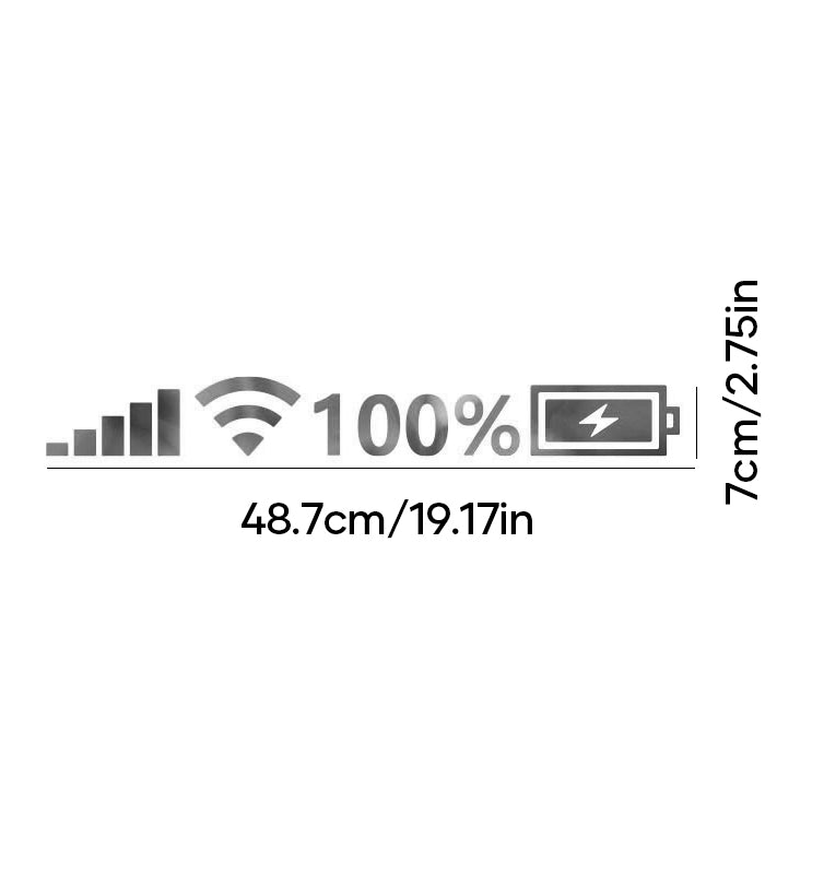 Reflektierender Batteriesignalaufkleber