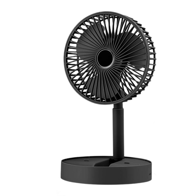 Wiederaufladbarer Faltbarer Teleskop-Tischventilator - Tragbar und Leise für Jede Sommeraktivität