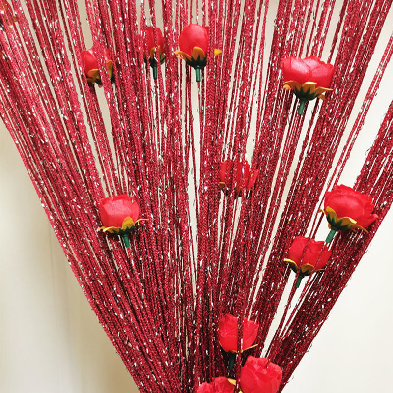 Türvorhang mit Rosenfaden