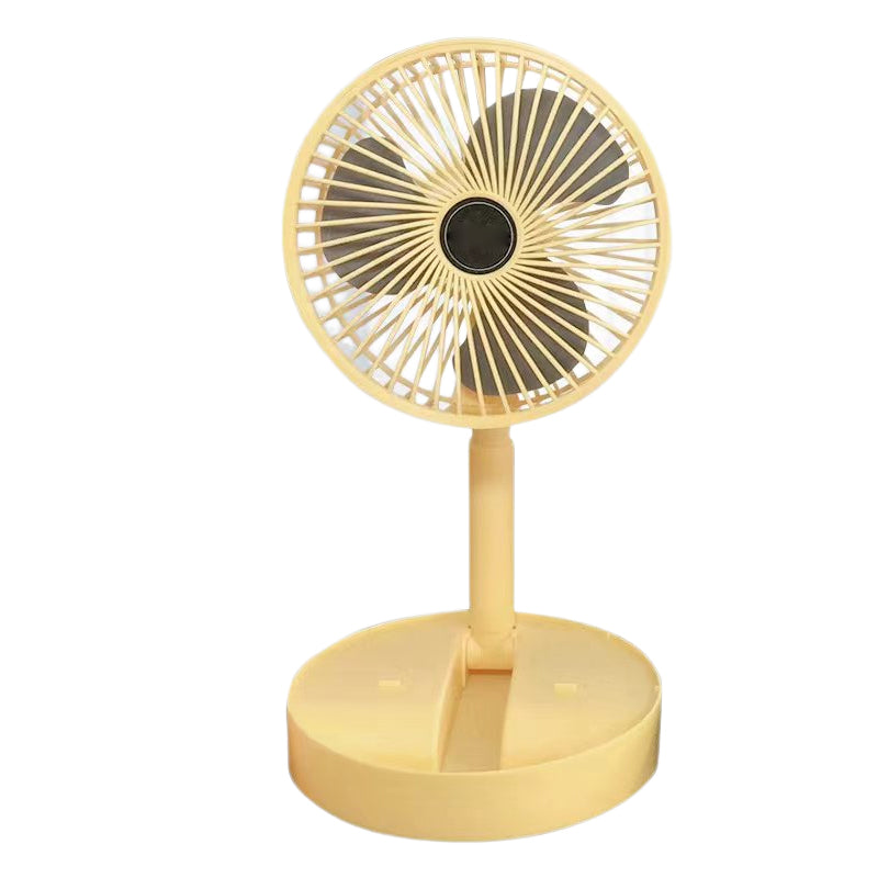 Wiederaufladbarer Faltbarer Teleskop-Tischventilator - Tragbar und Leise für Jede Sommeraktivität