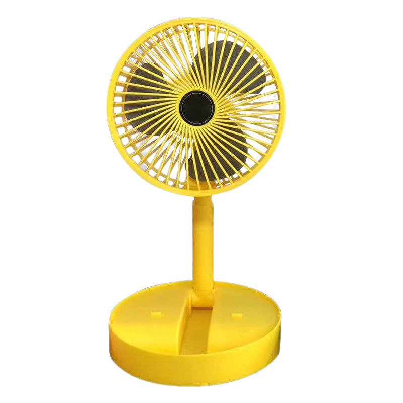 Wiederaufladbarer Faltbarer Teleskop-Tischventilator - Tragbar und Leise für Jede Sommeraktivität
