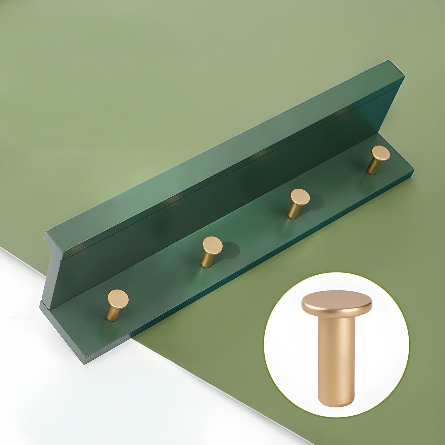 Sandsberg | Smash Wandregal mit Haken – Multifunktionales Holzregal für jeden Raum