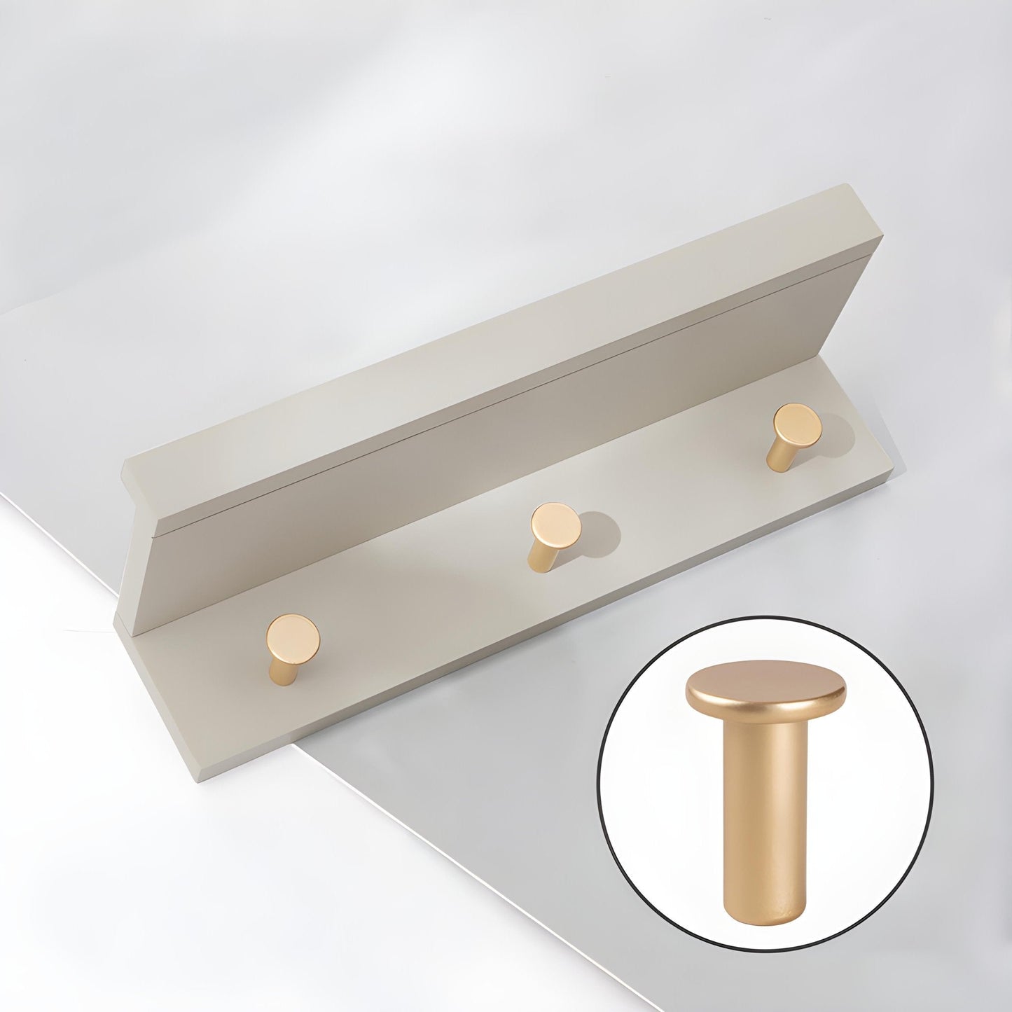 Sandsberg | Smash Wandregal mit Haken – Multifunktionales Holzregal für jeden Raum