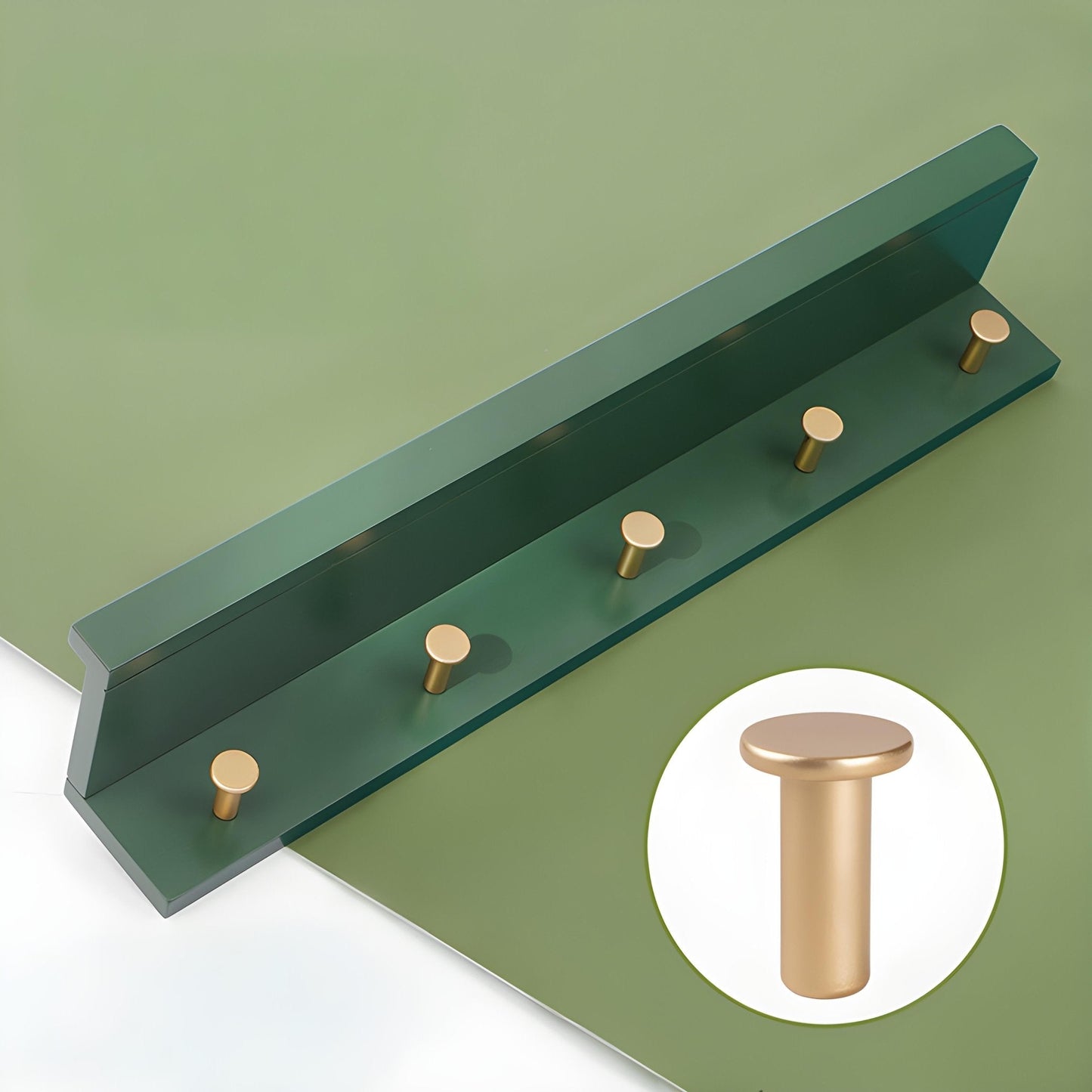 Sandsberg | Smash Wandregal mit Haken – Multifunktionales Holzregal für jeden Raum