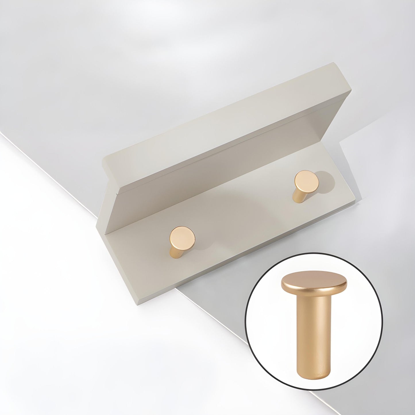 Sandsberg | Smash Wandregal mit Haken – Multifunktionales Holzregal für jeden Raum